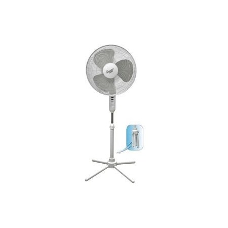 Comfort Zone Comfort Zone® CZST161BTE Oscillating Pedestal Fan White 16" CZST161BTE